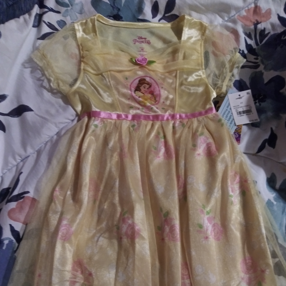 NWT Disney Princess Belle Nightgown 4t